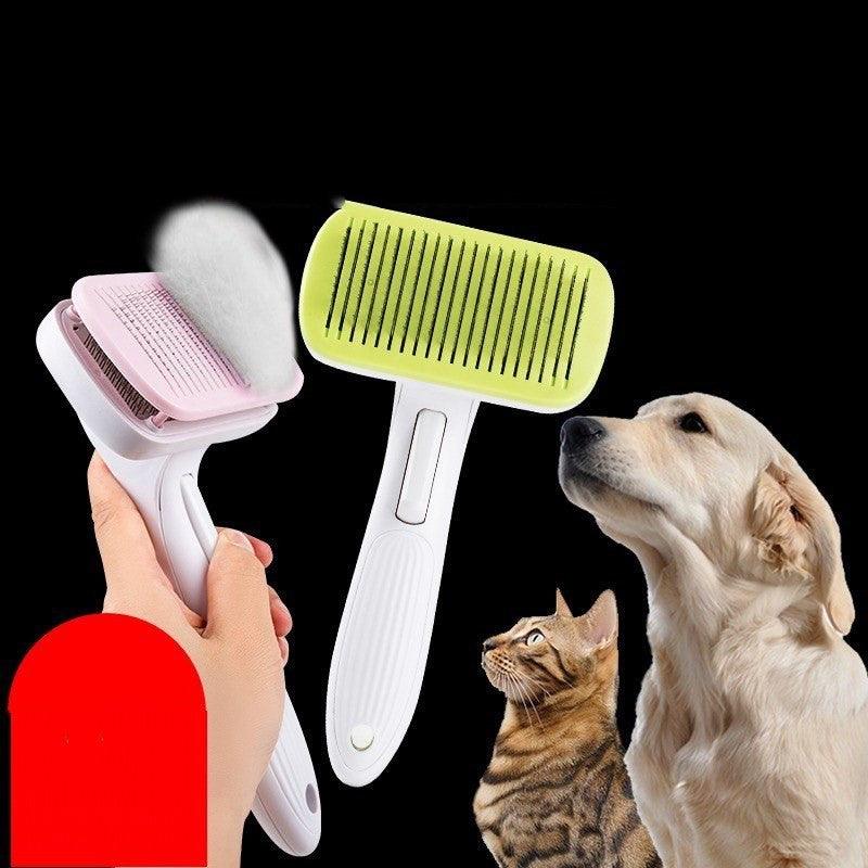 Automatic Pet Hair Brush - Self-Cleaning Grooming Tool