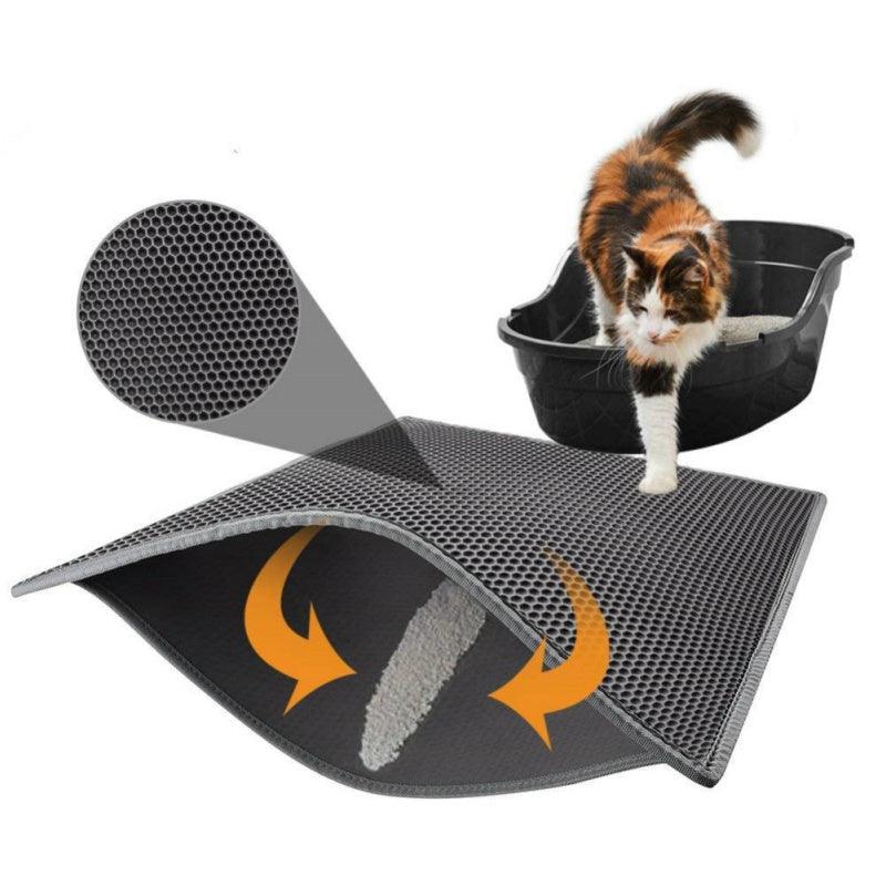 Honeycomb Cat Litter Trapper: The Ultimate Solution For Clean And Tidy Floors!